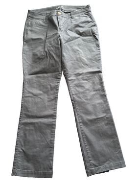 Old Navy Bootcut Khaki Uniform Pants Womens 12 Navy Blue Stretch Work Career